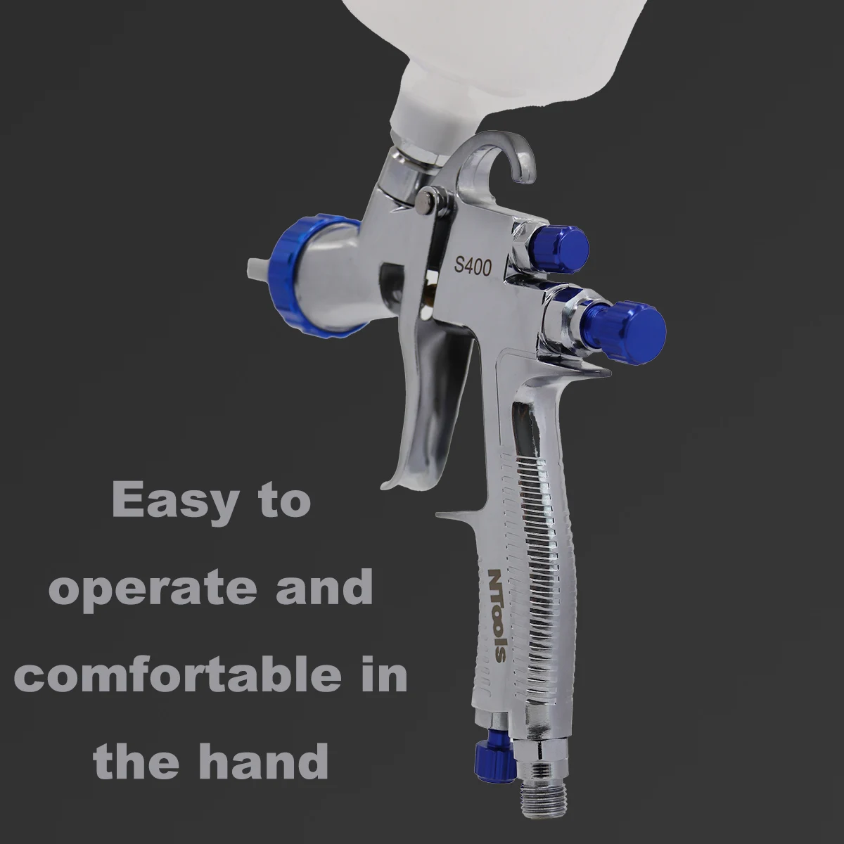 LVLP Air Spray Gun Paint Gun for Cars & House DIY Painting, 1.3/1.5/1.7mm Nozzles, with Paint Sprayer Airbrush