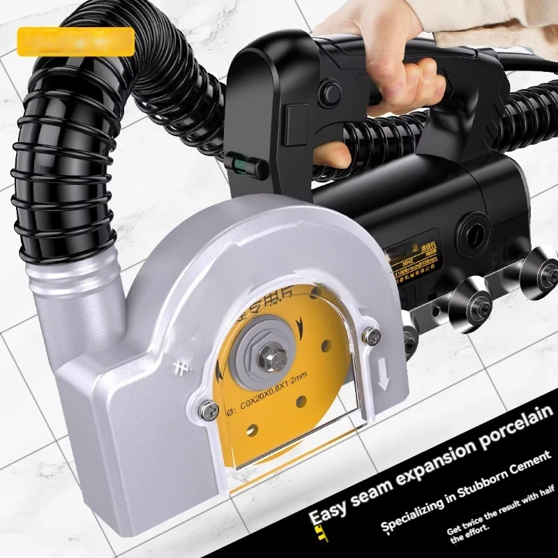 960W Beauty Grout Construction Floor Tiles Ceramic Tiler Dust-free Joint Opening Slotting Meisew Electric Seam Cleaning Machine