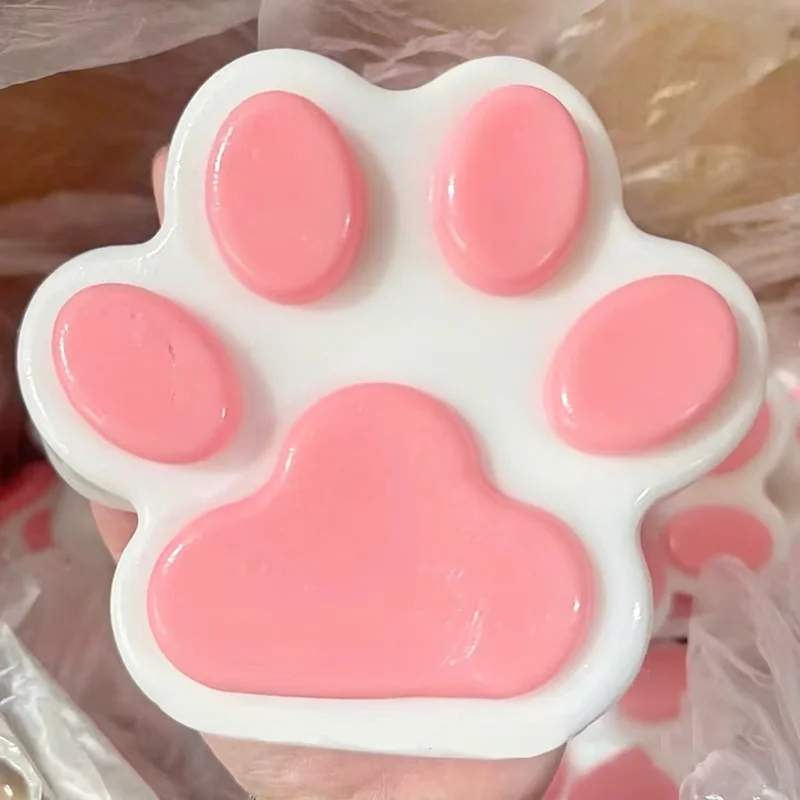 15cm 1 Stück Niedliches Katzenpfoten-Quetschspielzeug Weiches Klebriges Stressabbauendes Langsam Zurückfederndes Gel-Quetschspielzeug für Erwachsene Squishy Toy
