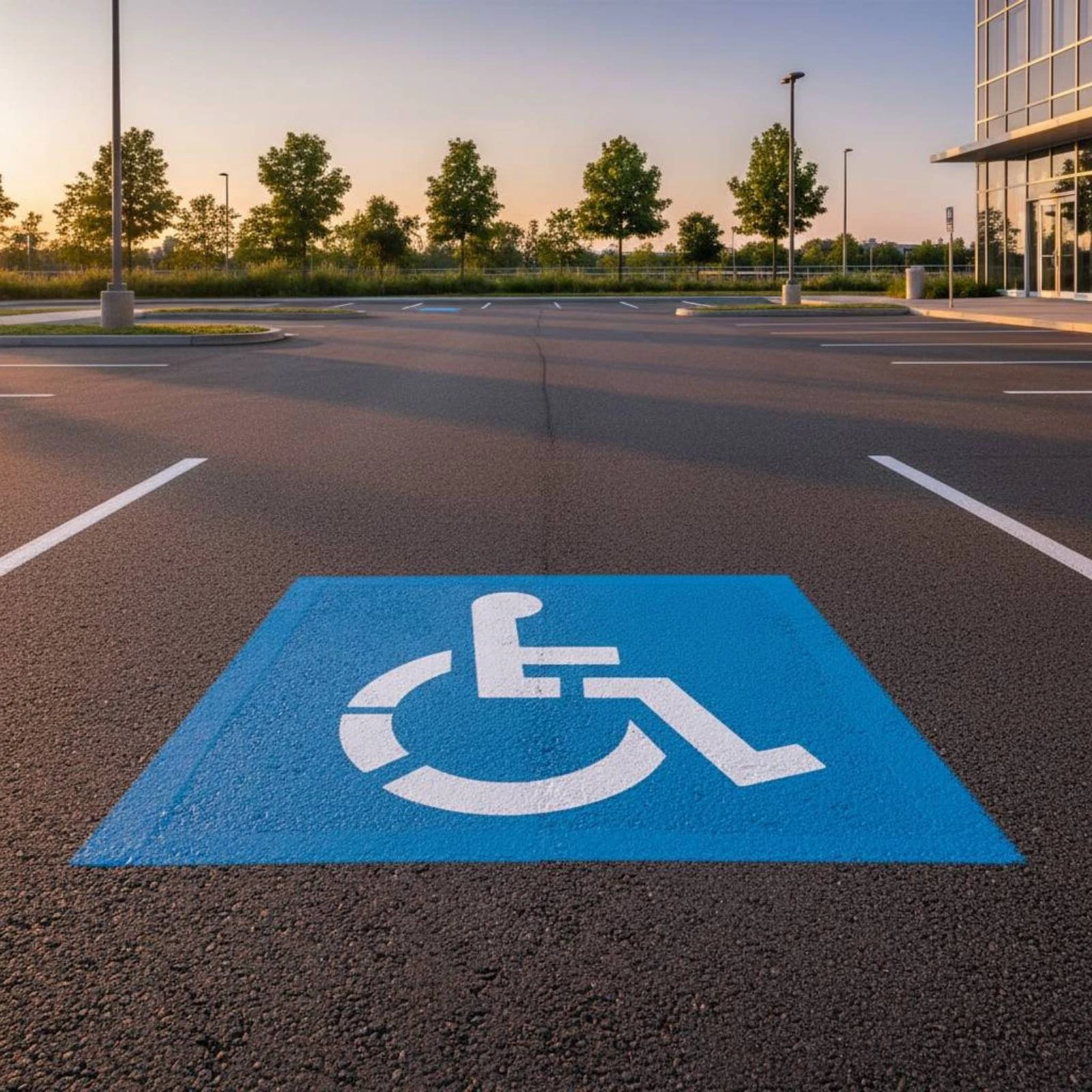 Immagine 4: Stencil per Parcheggio per Disabili Flessibile, Strumento di Marcatura Esterna Resistente alle Intemperie, Facile da Pulire
