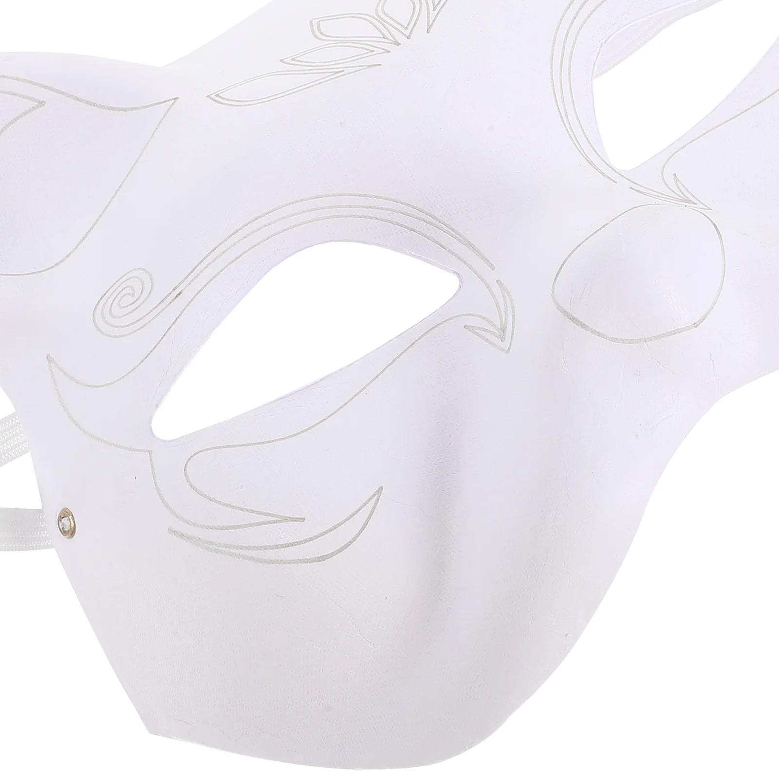 5Pcs DIY Blank Paper Masks Cat Shape Unpainted Hand Paint Masquerade Masks Halloween Party Prom Cosplay White Masquerade Mask