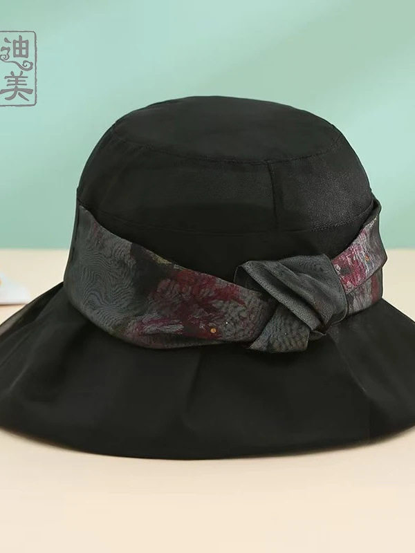 ultra-light-silk-fisherman-sun-hat-spring-summer-versatile-wide-brim-hat-flower-pattern-round-top-cap-for-women