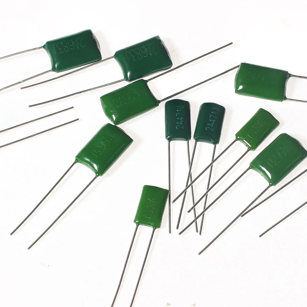 180PCS 18Values Polypropylene Film Capacitor Kit, Set of capacitors 100V 2A471J ~ 2A224J 2A102J 2A152J 2A222J 2A332J 2A472J