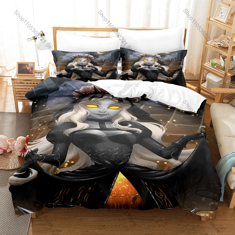 ID INVADED John Walker Well Skeleton Abnormal World Surreal Duvet Cover + 2 Pillowcases Psychological Thriller Anime Bed Linen