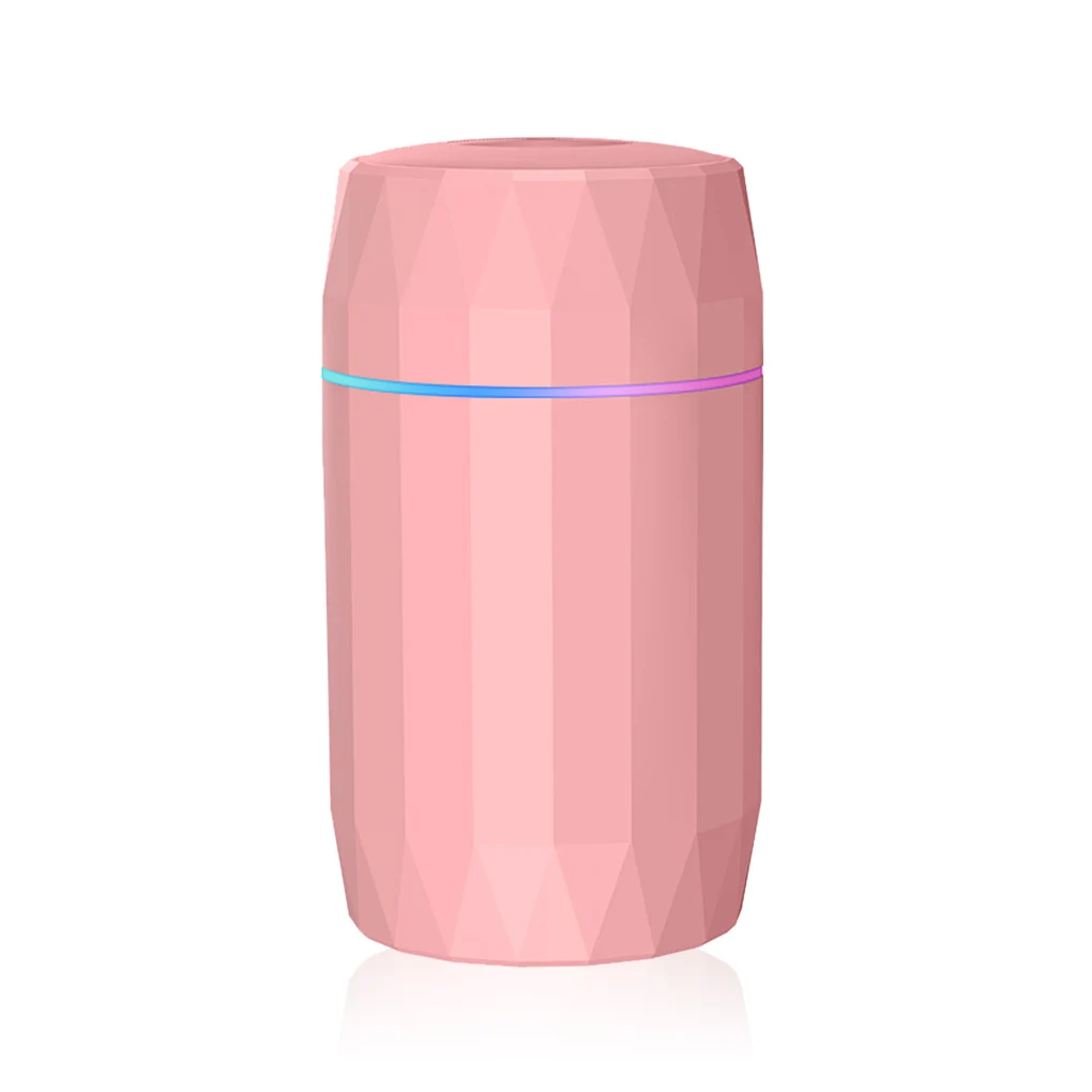 Humidificateur 1200ml, machine à brume fraîche, veilleuse, Mini diffuseur d'arôme pour chambre à coucher, salon, rose, Double buses