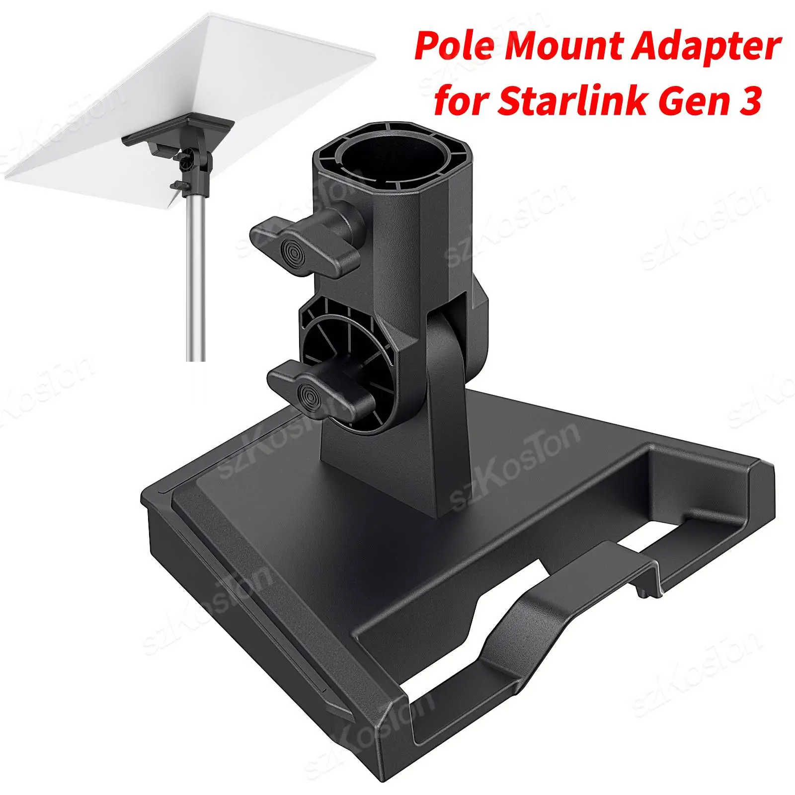 Pole Mount Adapter for Starlink Gen 3 Roof Pole Mount Stand RV & Patio Round Mounting Accessories For Starlink V3 Standard Dish