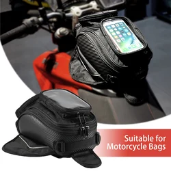 Motorcycle Phone Holder Storage Oil Fuel Tank Bag Magnetic Motorbike Saddlebag For Honda For Yamaha For Aprilia RSV1000
