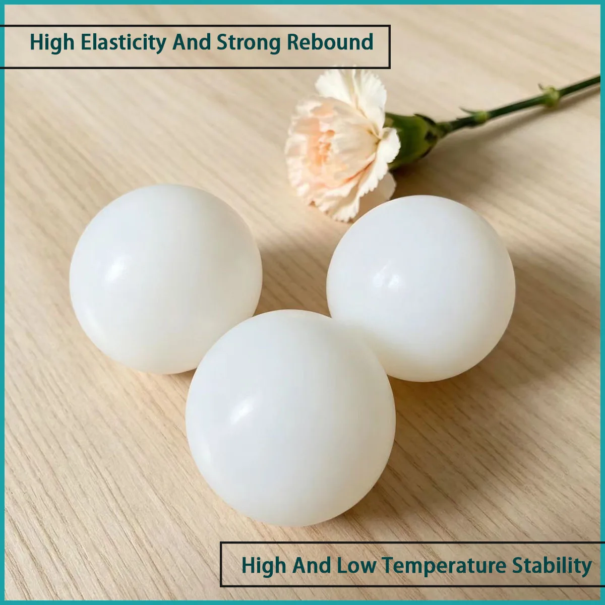 Diameter 1-75mm white solid silicone ball suitable for sealing, buffering, shock absorption, protection and other scenarios