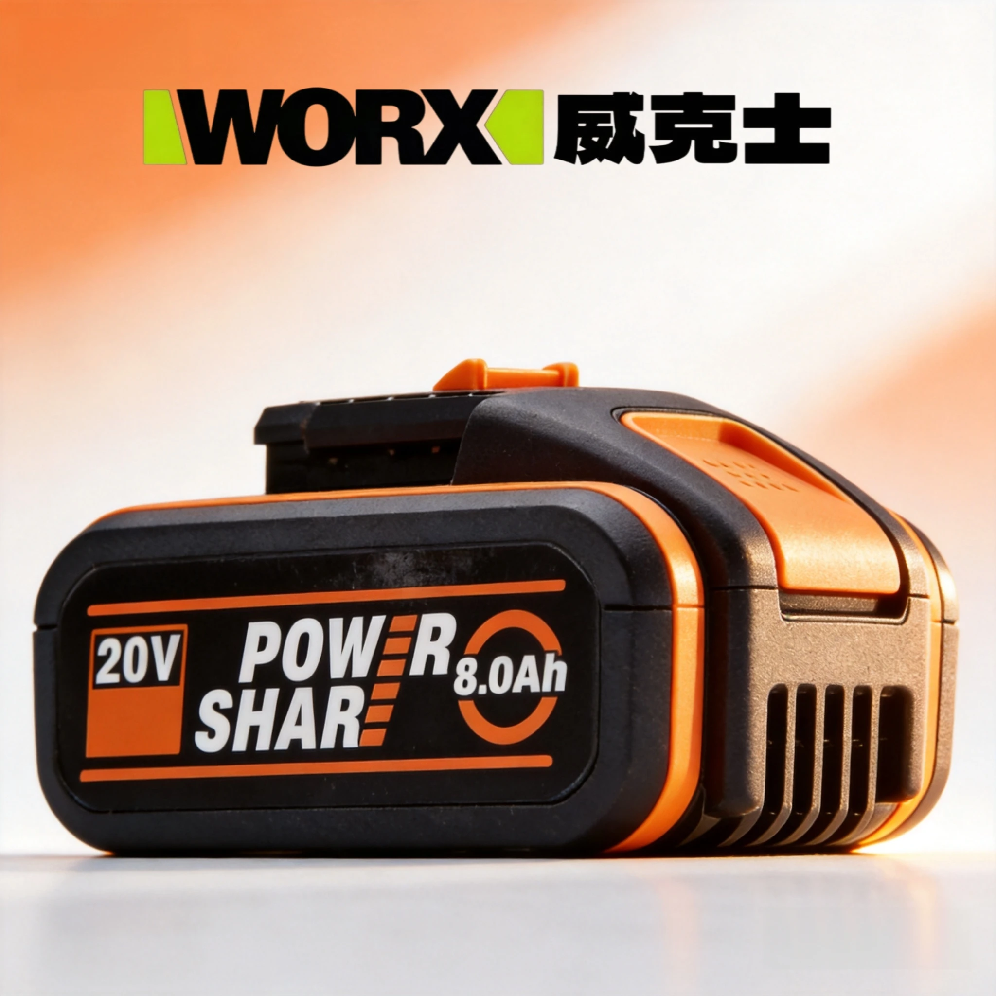 100% Original WORX 20V 8Ah Battery WA3553 WA3551 WX128, WX130, WX802, WG322, WG546, WG549, WG163, WG259 Power Tool Batteries