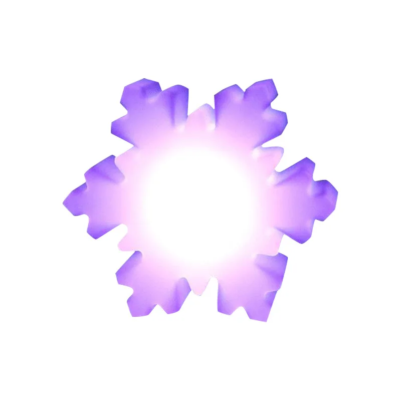 

LED Christmas decorative light Halloween, outdoor waterproof, colorful gradual change luminous LED snowflake light