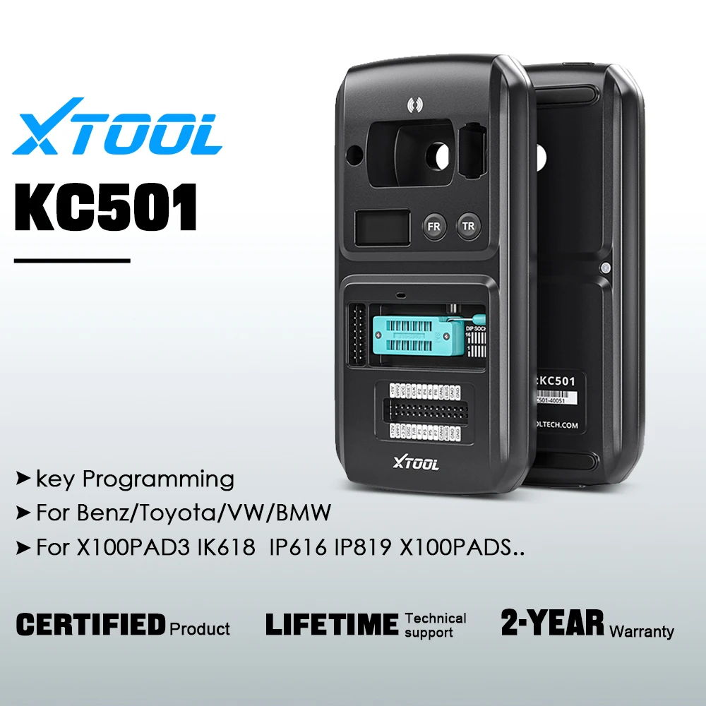 

XTOOL KC501 Key & Chip Programmer Read Remote Frequency Key Programming Tool Write Infrared Key For Benz X100PAD3 IP616 D7 D8 D9