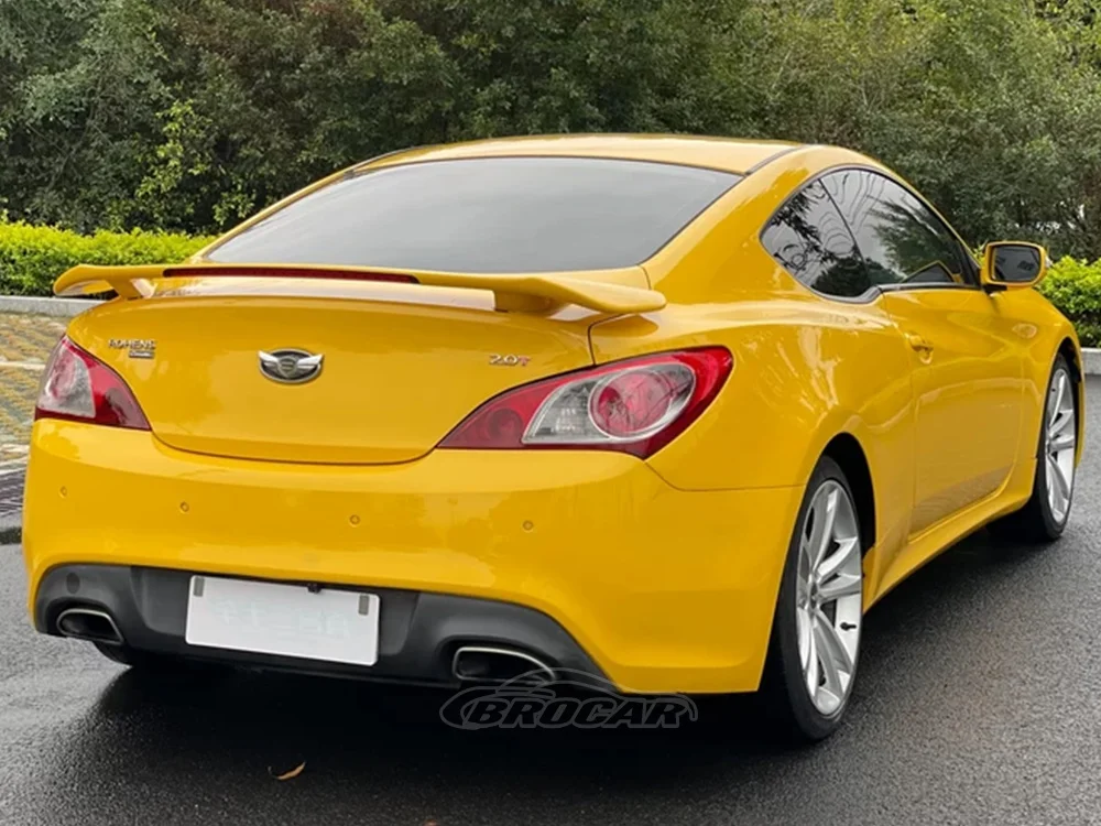 For Hyundai Genesis Coupe 2009 - 2013 High Quality FRP Unpainted Color Gloss Black Rear Spoiler ROHENS Trunk Boot Wing Spoiler