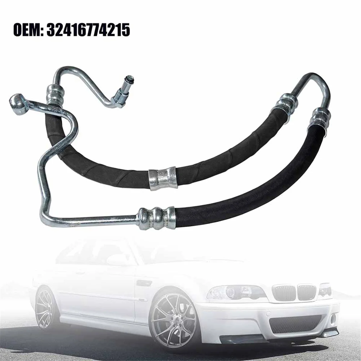 Power Steering High Pressure Hose Line for BMW 323I 325I 328Ci 330Ci 330I E46