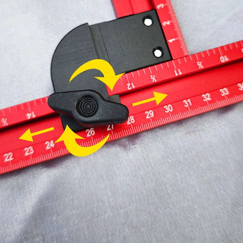 دليل قالب مربع قابل للتعديل ، تهززة جهاز التوجيه المتغير ، آلة التشذيب ، أدوات توجيه دليل نقش الأخدود ، 59 أو #4