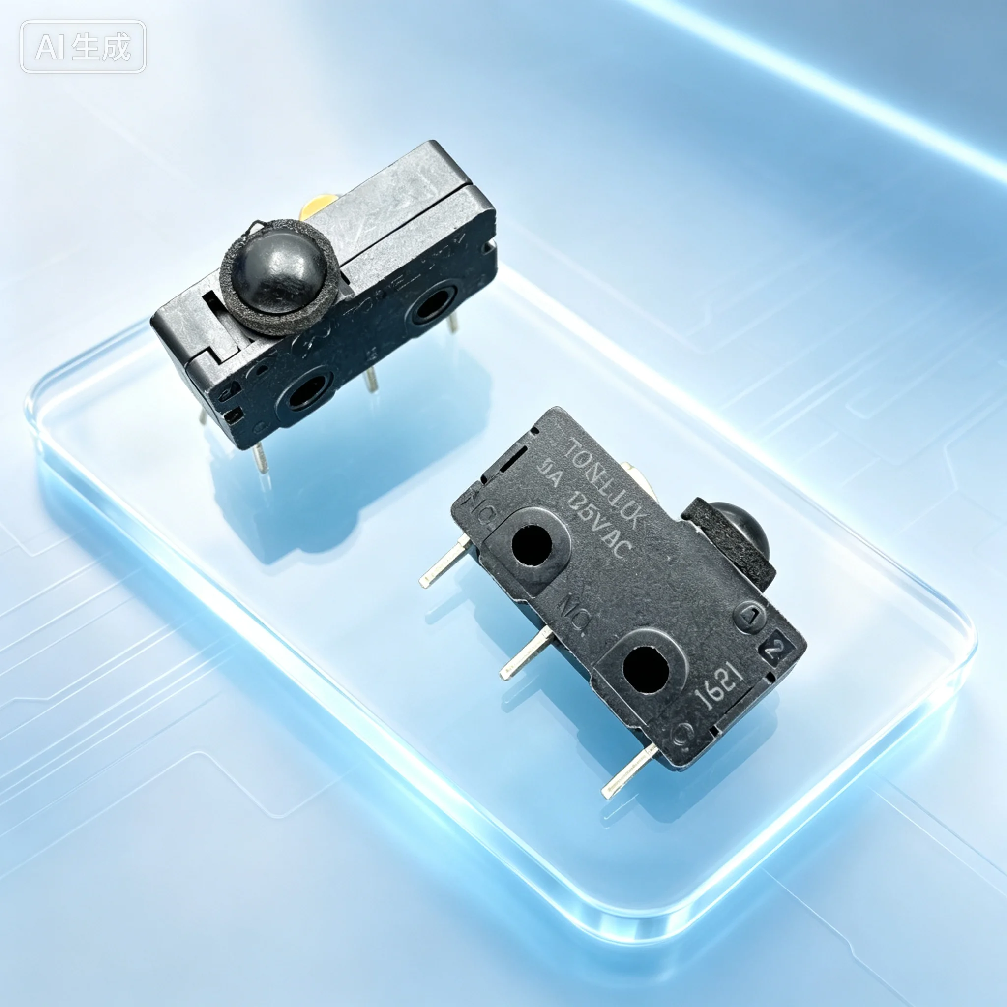 Waterproof MQS-1D Micro Switch 3Pin 5A 30V Mushroom Head for TONELUCK  20pcs