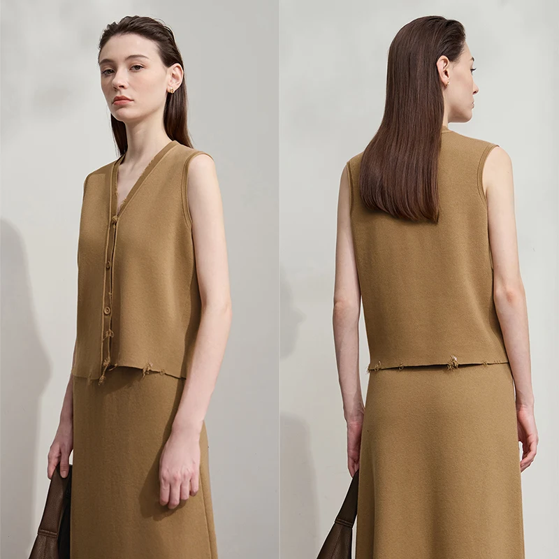 Amii saias para mulheres 2025 outono nova cor sólida commuter solto médio e longo camisola longo assimétrico midi vestido 12554006