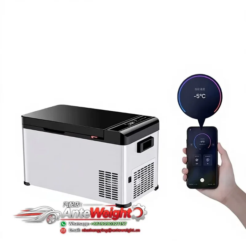 Car Refrigerator Compressor Cooling 12V/24V Dual-Use for Cars Homes Compact Freezer for Trucks Large Vehicles 3-Year Q Type
