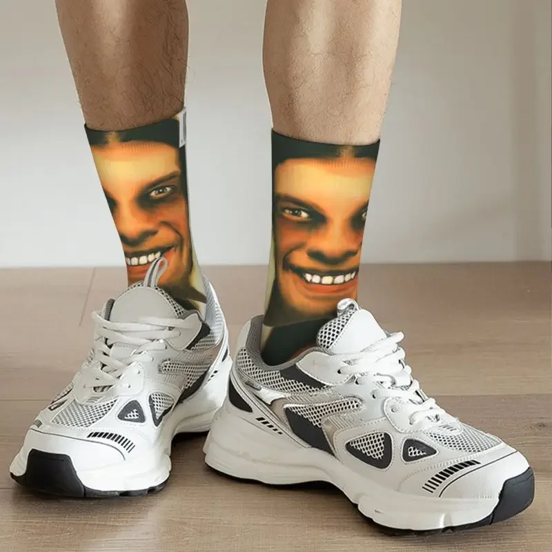 Novelty Mens Aphex Twin Novelty Street Style Socks Unisex Comfortable Warm 3D Printing Electronic Music Artist Crew Socks