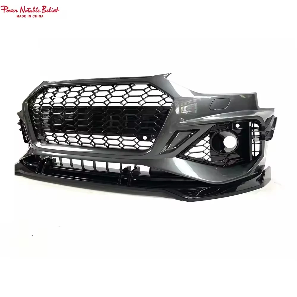 

Car 2020-2024 A4 S4 Front Bumper Kit RS4 Style Body Kits with Grill Front Lip for A4 S4 2020 2021 2022 2023