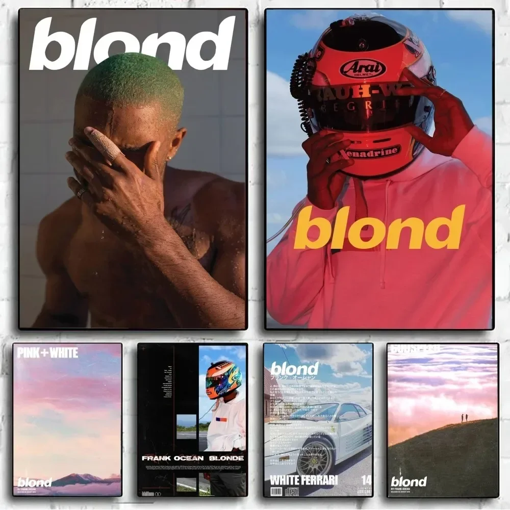 Frank Ocean Blond Poster Arte en lienzo sin marco para decoración de pared de dormitorio o estudio