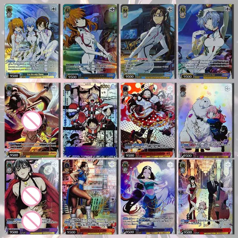 

Goddess Story DIY homemade flashcards Yor Forger Ayanami Rei Kamado Nezuko UTA Monkey D. Luffy boy Toy collection Birthday gifts