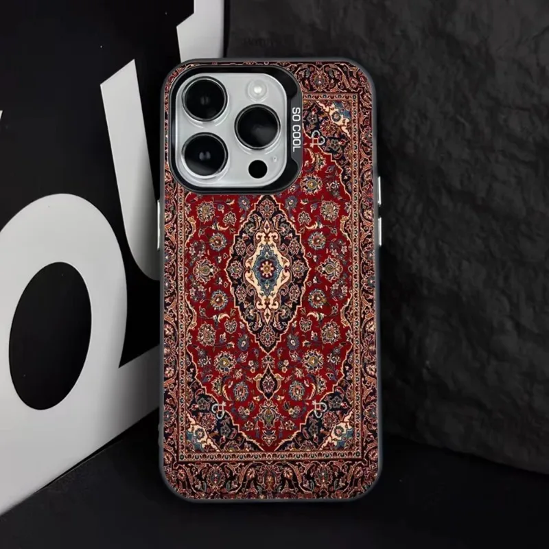 

Persian carpet pattern mobile phone case suitable for iPhone 16 15 14 13 12 11 Pro/ Max/Plus shockproof rear cover