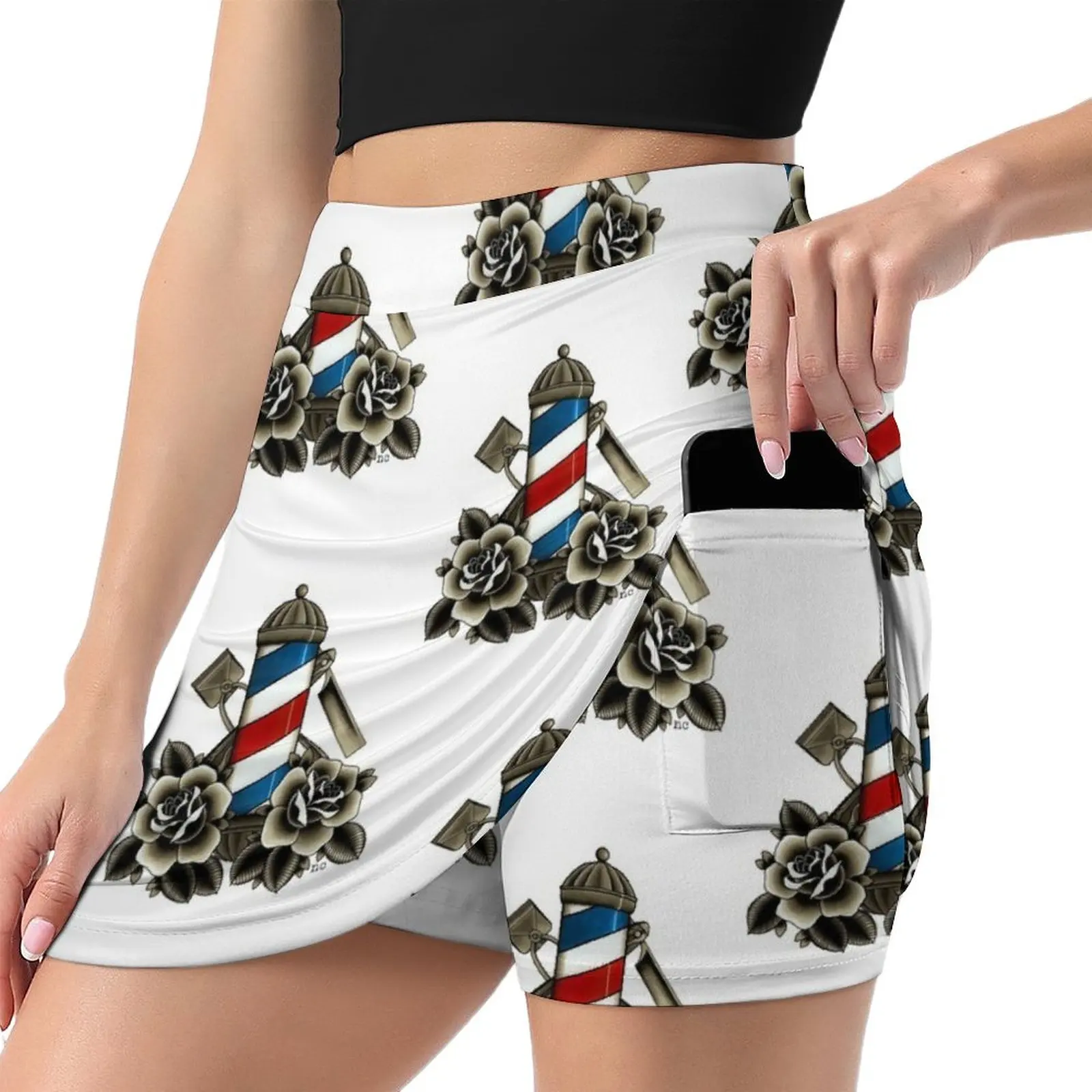 Barber's Life Mini Skirt skirts kawaii skirt