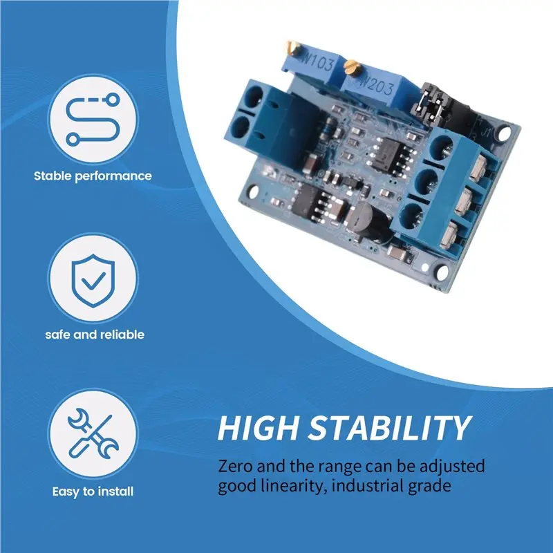 A93E-Current To Voltage Module 0/4-20Ma To 0-3.3V 5V 10V Voltage Transmitter S08 Drop Ship