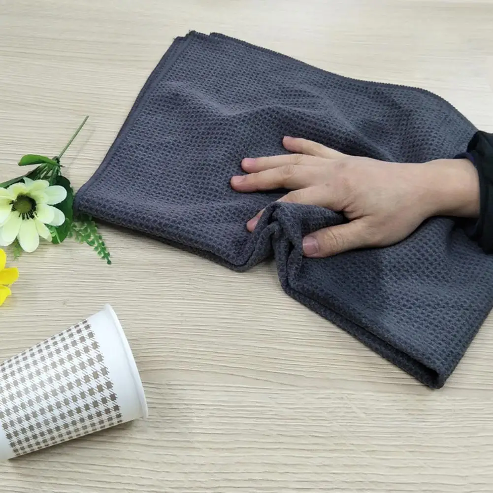 Car Wash Towel Strong Water Absorption Soft Microfiber Waffle Weave Detailing Drying Cloth for Auto