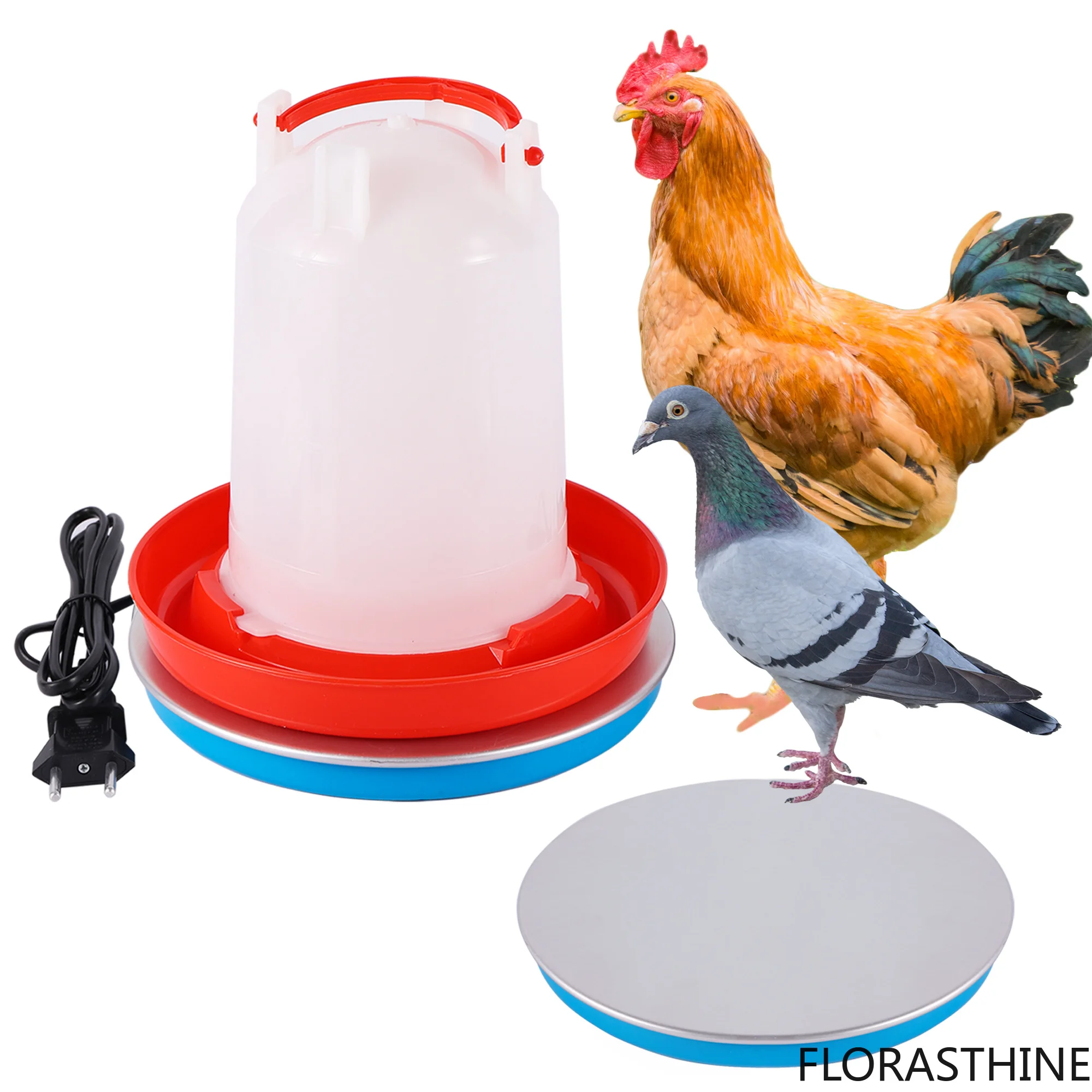1Pc Pigeon Drinker Heating Plate Winter Chicken Quail Poultry Drinking Constant Water Temperature Base Insulation no Freezing