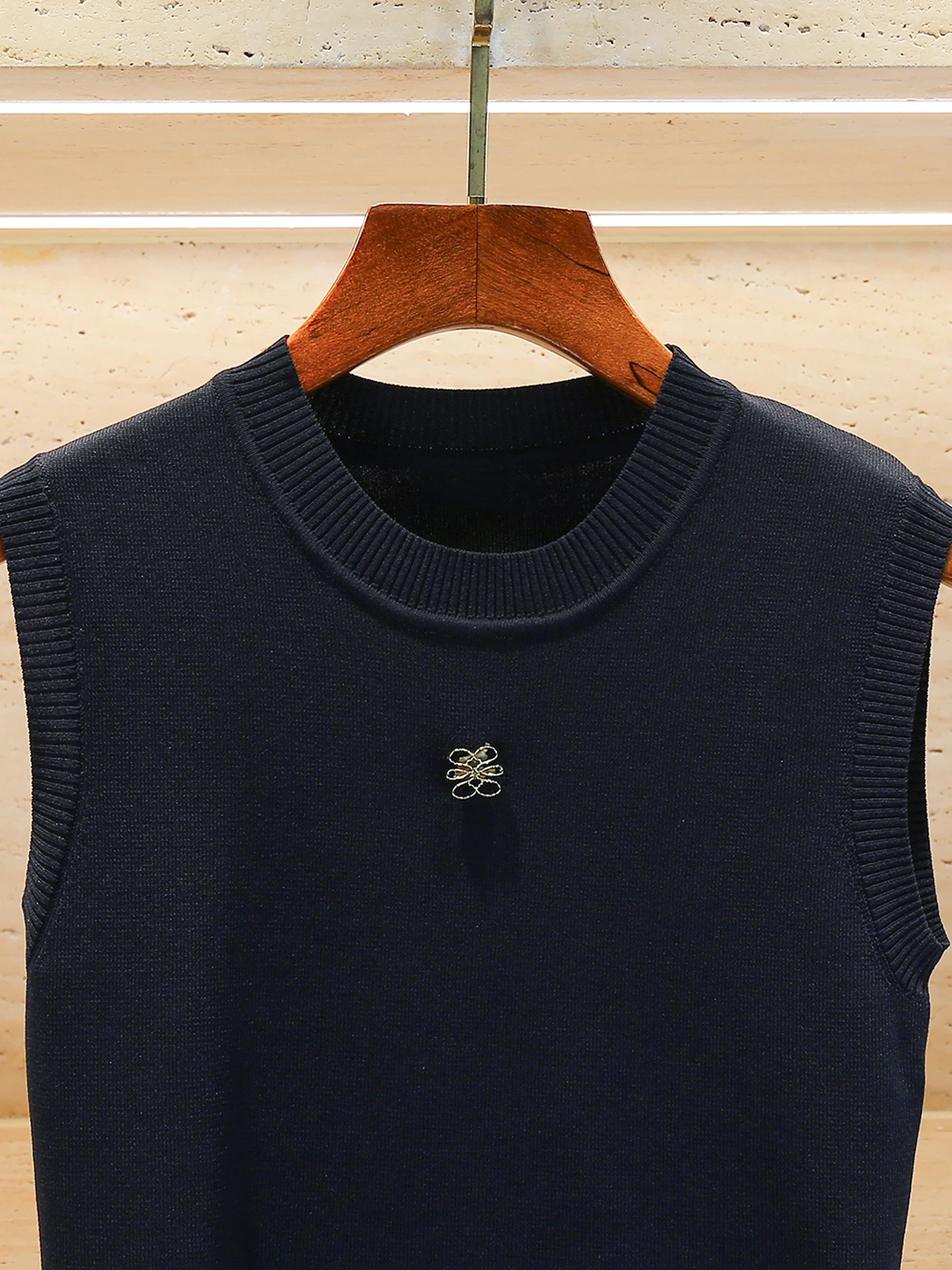 Slim Fit Strickweste Top Lässig Vielseitig Sommer Faion Damen Premium Kleidung Ort Länge Crew Ne Farbe AL5454