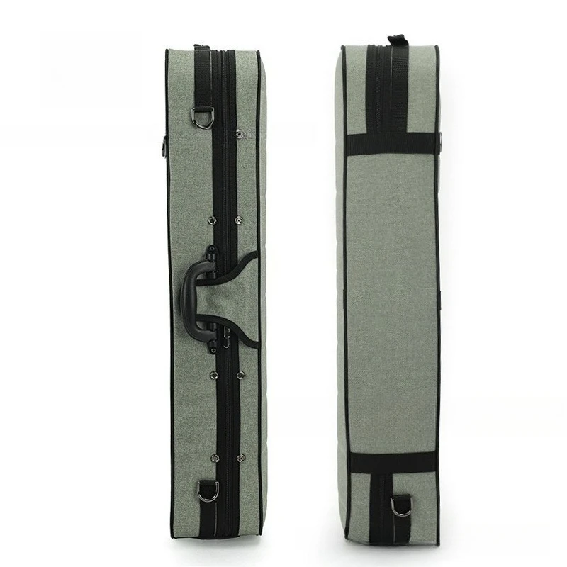 4/4 Foam Violin Case Thickened Drop-proof Shockproof Durable Portable Gray-green Violin Cases Handmade Stringed Instruments Box