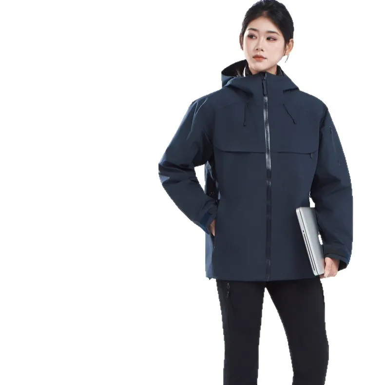 useful New Jacket Two-piece Set Removable Down Jacket Men's and Women's Windproof and Waterproof Mountaineering Ski Jacket Down
