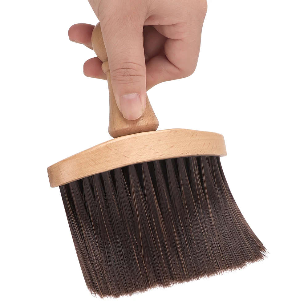 NEW Broken Hair Brush Long Handle Neck Face Clean Soft  Hairbrush Professional Hair Sweep Brush Salon Clean Shredded Hair Tools