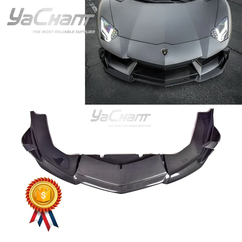 

Car-Styling Carbon Fiber Front Lip Fit For 2011-2016 Lamborghini Aventador LP700-4 VRS ZARAGOZA EDIZIONE Style Front Bumper Lip