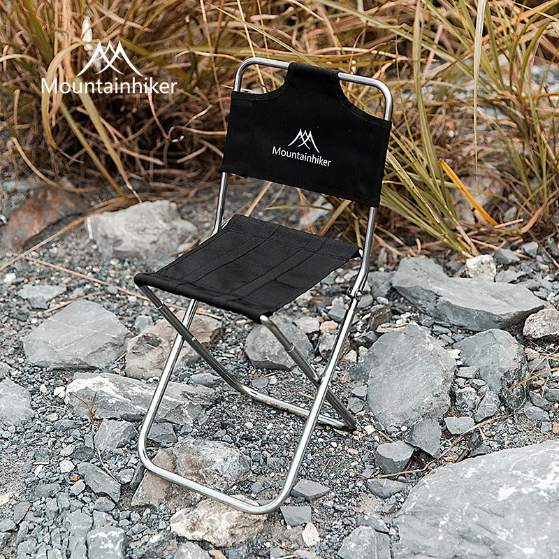 

Shanzhike brand outdoor portable aluminum alloy backrest small Mazar folding travel camping barbecue fishing small Mazar