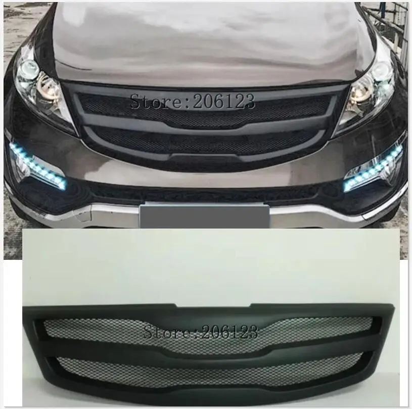 Car avant Grill Grille cas avec une bande pour for Kia Sportage   2011--2014