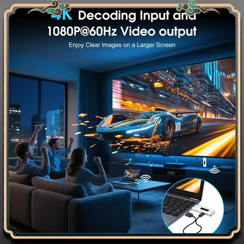 ASMA-Wireless -Compatible Transmitter And Receiver Kit Wireless Transmitter And Receiver 4K