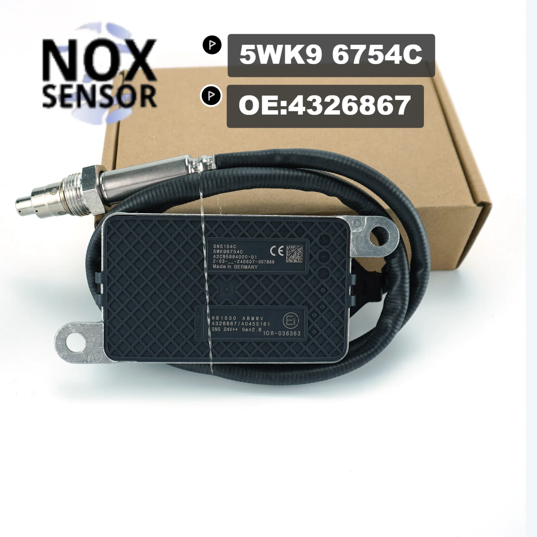 

5WK96754C 4326867 5WK96754B NOX Sensor Nitrogen Oxygen Sensor For CUMMINS Engine Truck Car Accessories