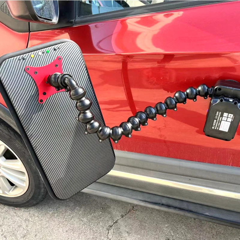 Lampu Perbaikan Penyok Mobil Strip LED 9 Tanpa Kabel Portabel 18V Tanpa Pengisi Daya Baterai Lampu Penyok Nirkabel