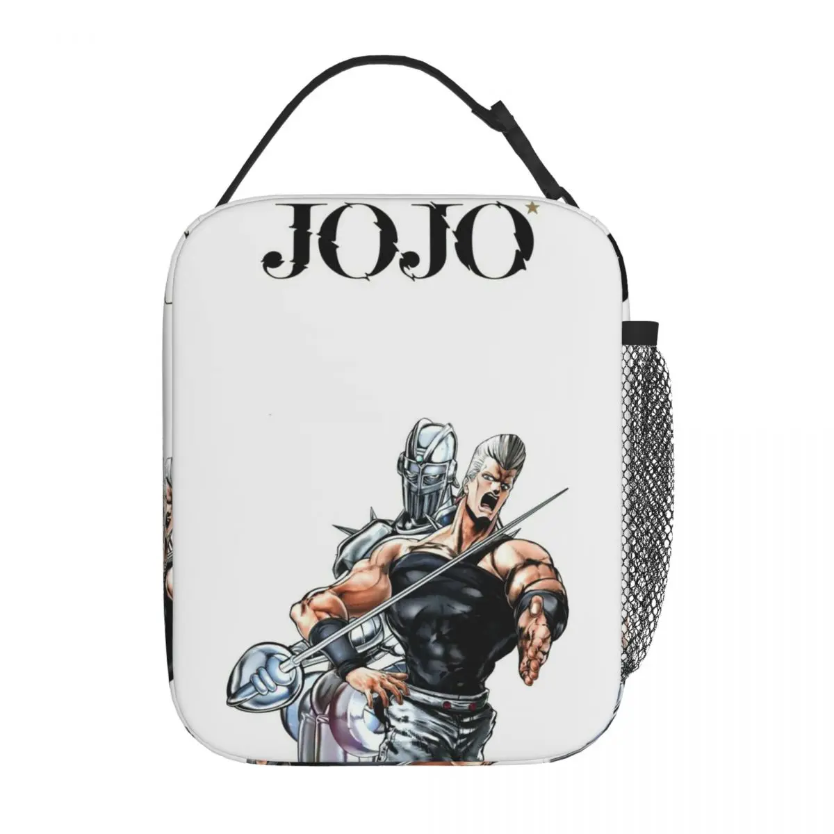 Jojos Bizarre Adventure Polnareff Insulated Lunch Bag for Women Kids Portable Food Boxes Thermal Lunch Box Tote