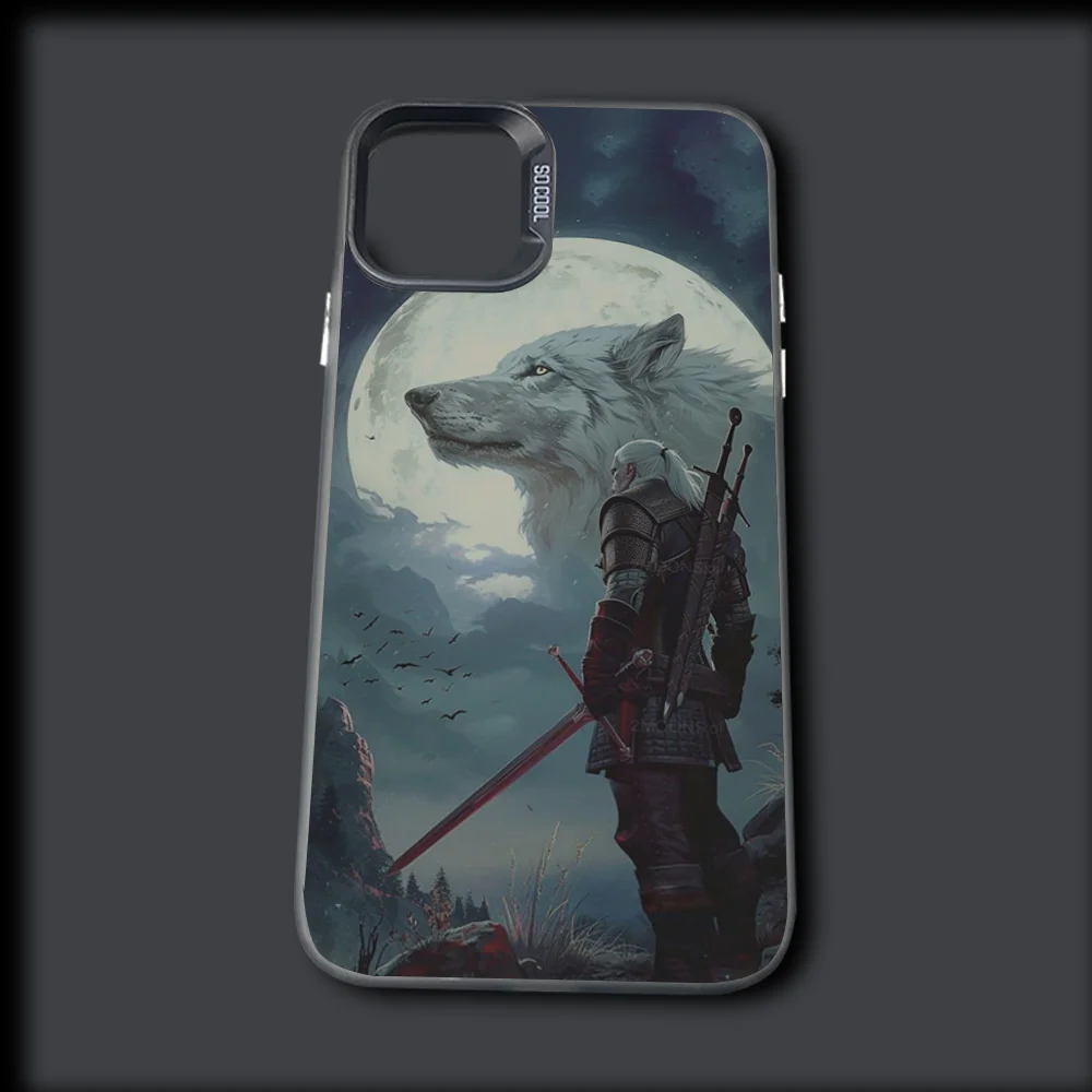 Game T-The Witcher 3 Phone Case For iPhone 16,15,14,13,12,11,Mini,Pro,MAX Gray Drop Matte Shockproof Soft Cover