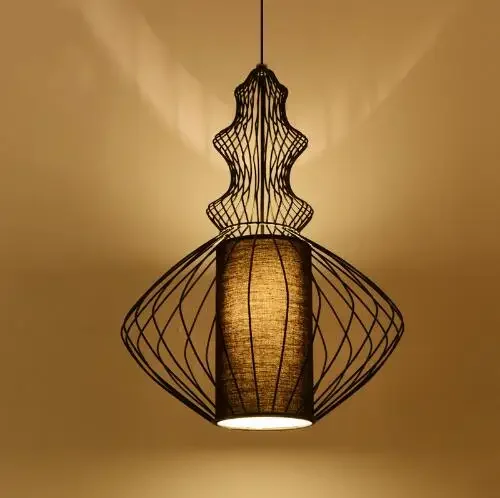vintage pendant lights white/black color lampshade loft style kitchen dining room luminaire suspendu pully retro pendant lamp