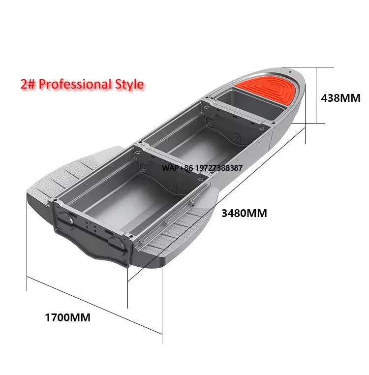 

2025 Thermoplastic PE Small Car Portable Folding Fishing Boat Small Boat Yacht with Outboard Engine Motor For Sale