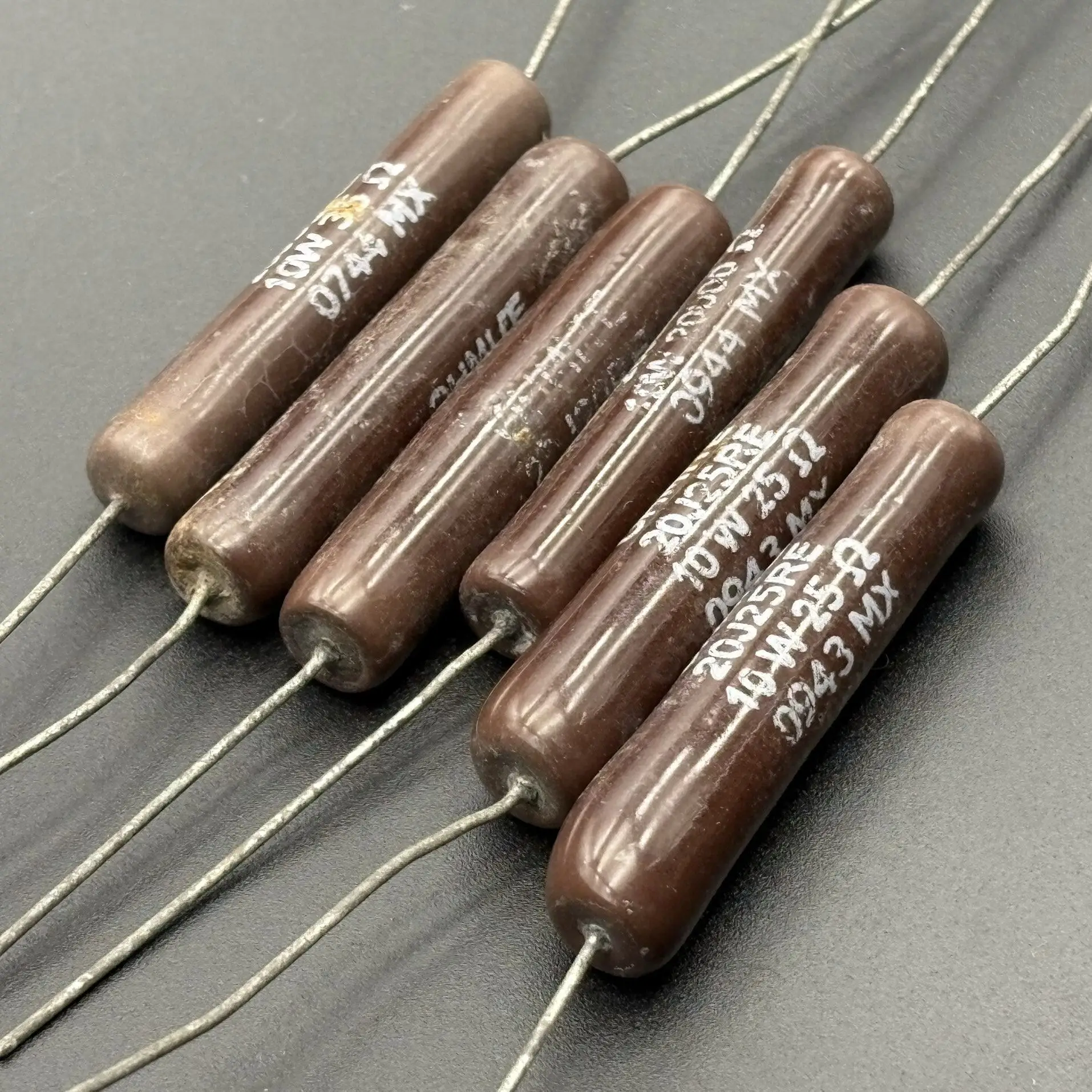 wholesale OHMITE 10W 25r 20J25RE 7X43MM MX American ceramic audio wire winding brown resistor free shipping