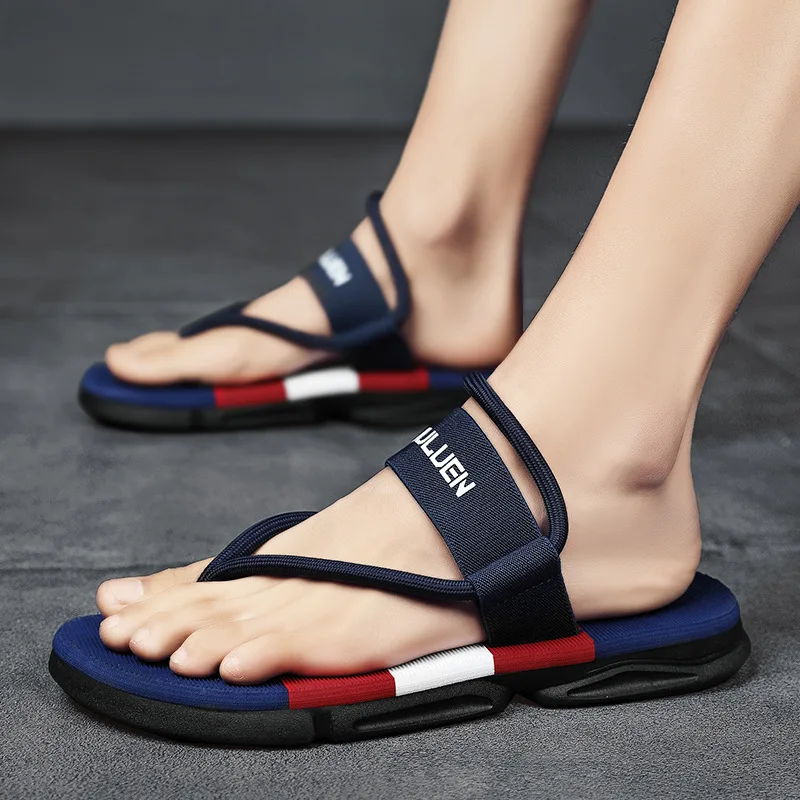 Slippers man summer ankle wrap shoes slip-resistant slide sandals summer male slippers beach Water Shoes Zapatillas Hombre