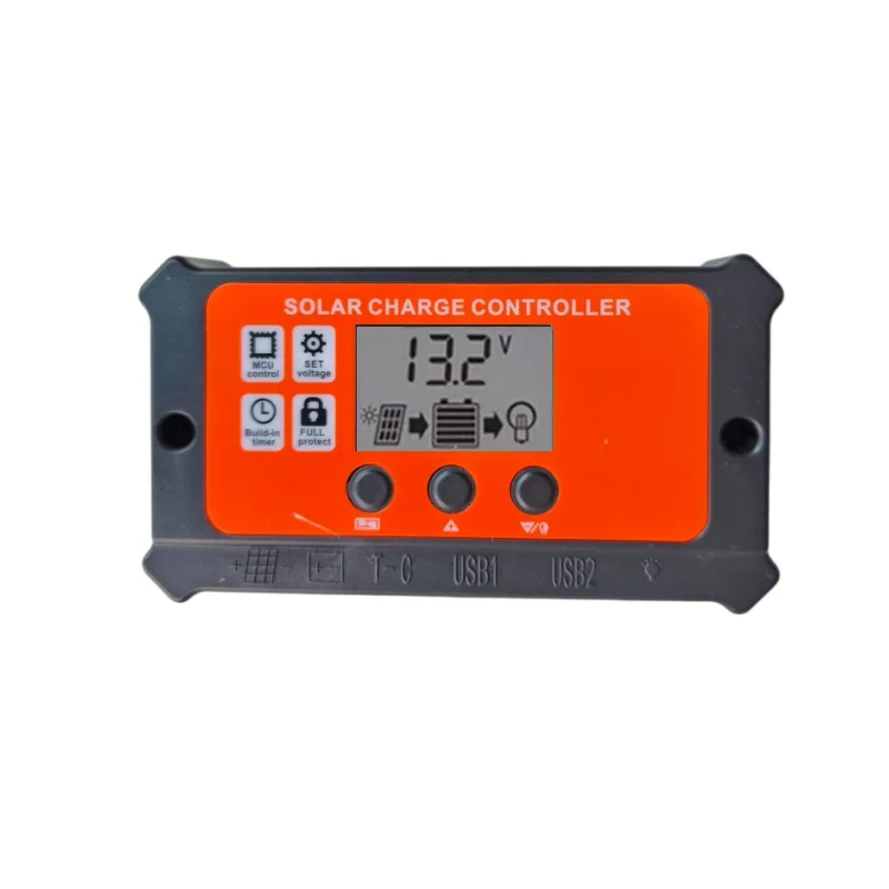 12V10A Solar Panel Charge Controller with TYPEC Interface for Renewable Energy Systems