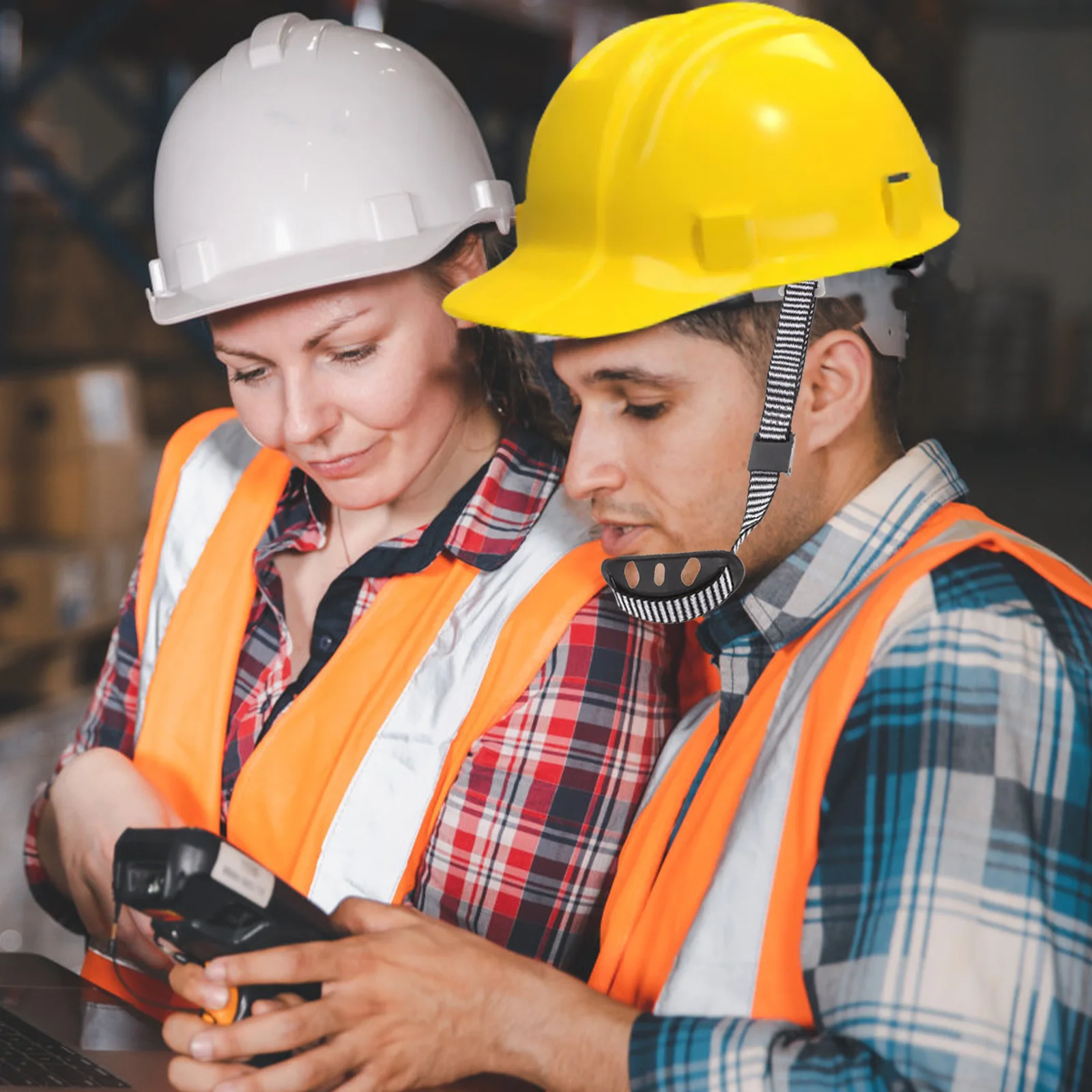 2Pcs Safety Hat Chin Band Adjustable Hard Hat Fixing Band Simple Structure High Toughness Long Time Use Chin Strap for