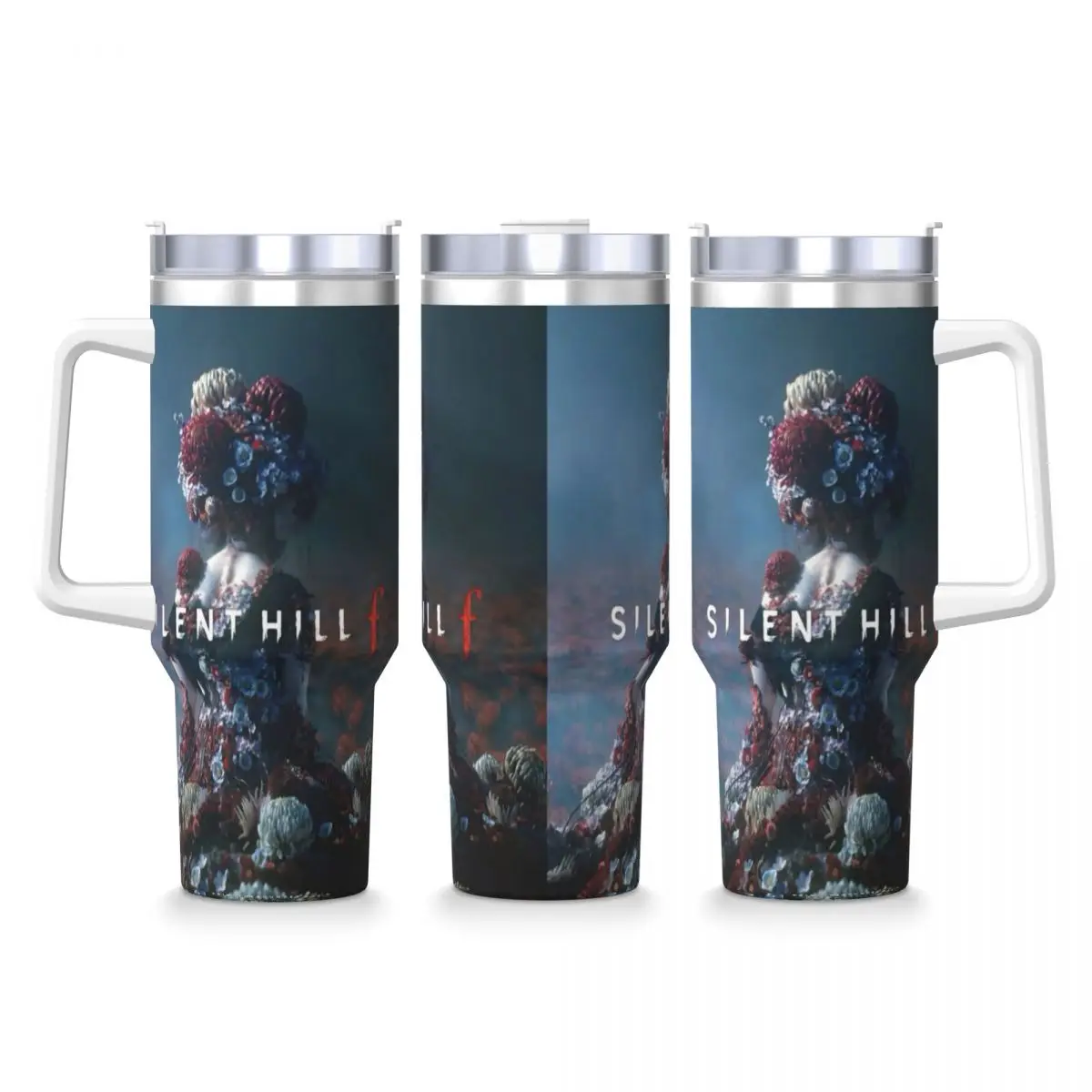 

Игровой стакан Silent Hill F 2025, бутылка для холодной и горячей воды, герметичная термокружка из нержавеющей стали, дорожные автомобильные кружки на заказ