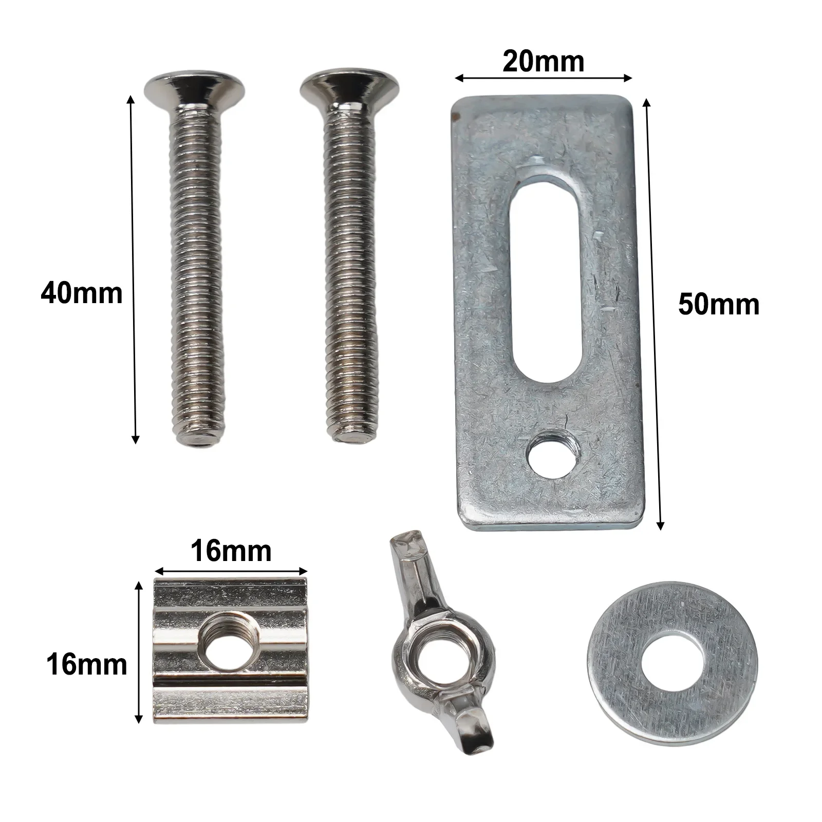 4set T-Track Clamp M6 Hold Down Clamps CNC Router Plywood Engraving Machine Press Plate Woodworking Tool Quick Fixture Part view 3